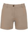 NS739 Native Spirit Ladies Chino Shorts Wet Sand colour image